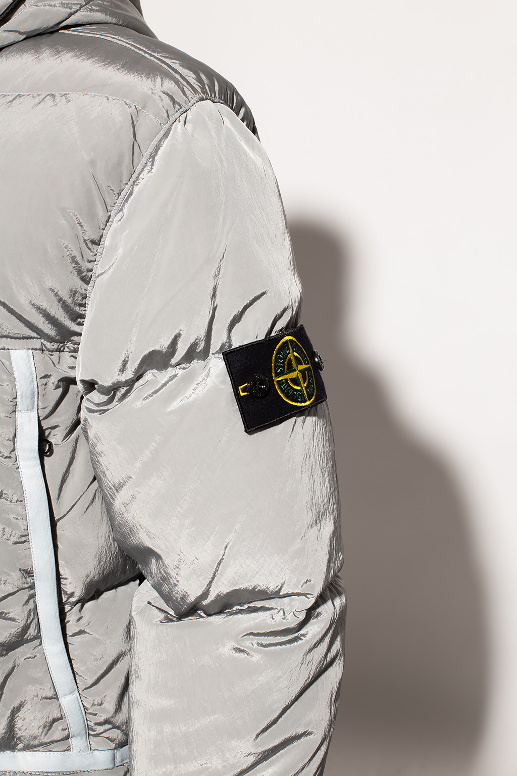 Stone island cheap jacket silver